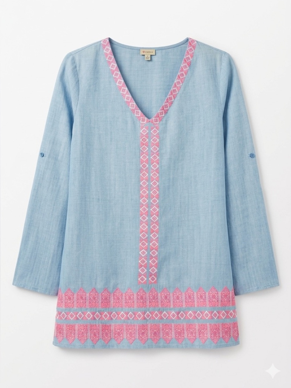 CREMIEUX Embroidered Top Oversized